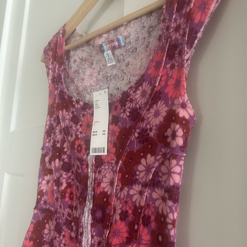 UO Juliette seamed floral mini dress NWT size small - Picture 6 of 9